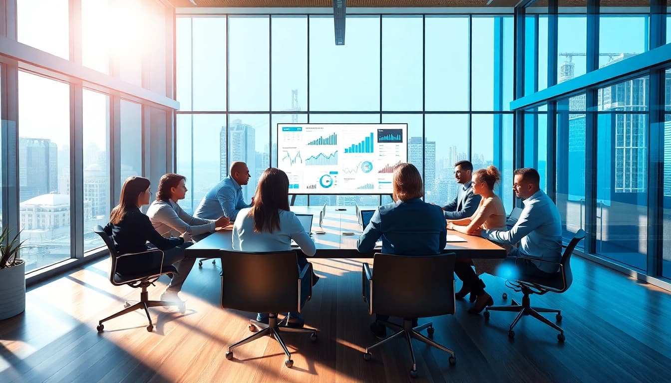 Erleben Sie innovative Lösungen für Unternehmen auf https://alvionz.de/ in einem modernen Büro.