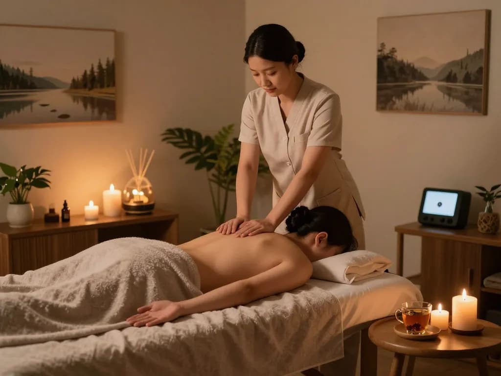 Experience relaxation and healing with 출장마사지 in a tranquil home setting.