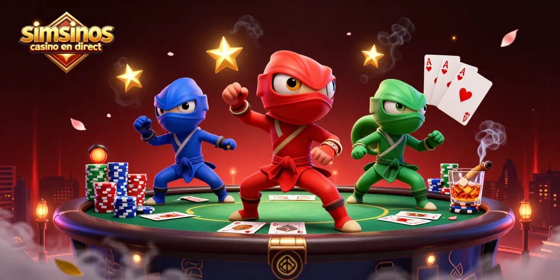 Profitez de l'expérience saisissante du simsinos casino en direct avec des croupiers en direct et des jeux immersifs.