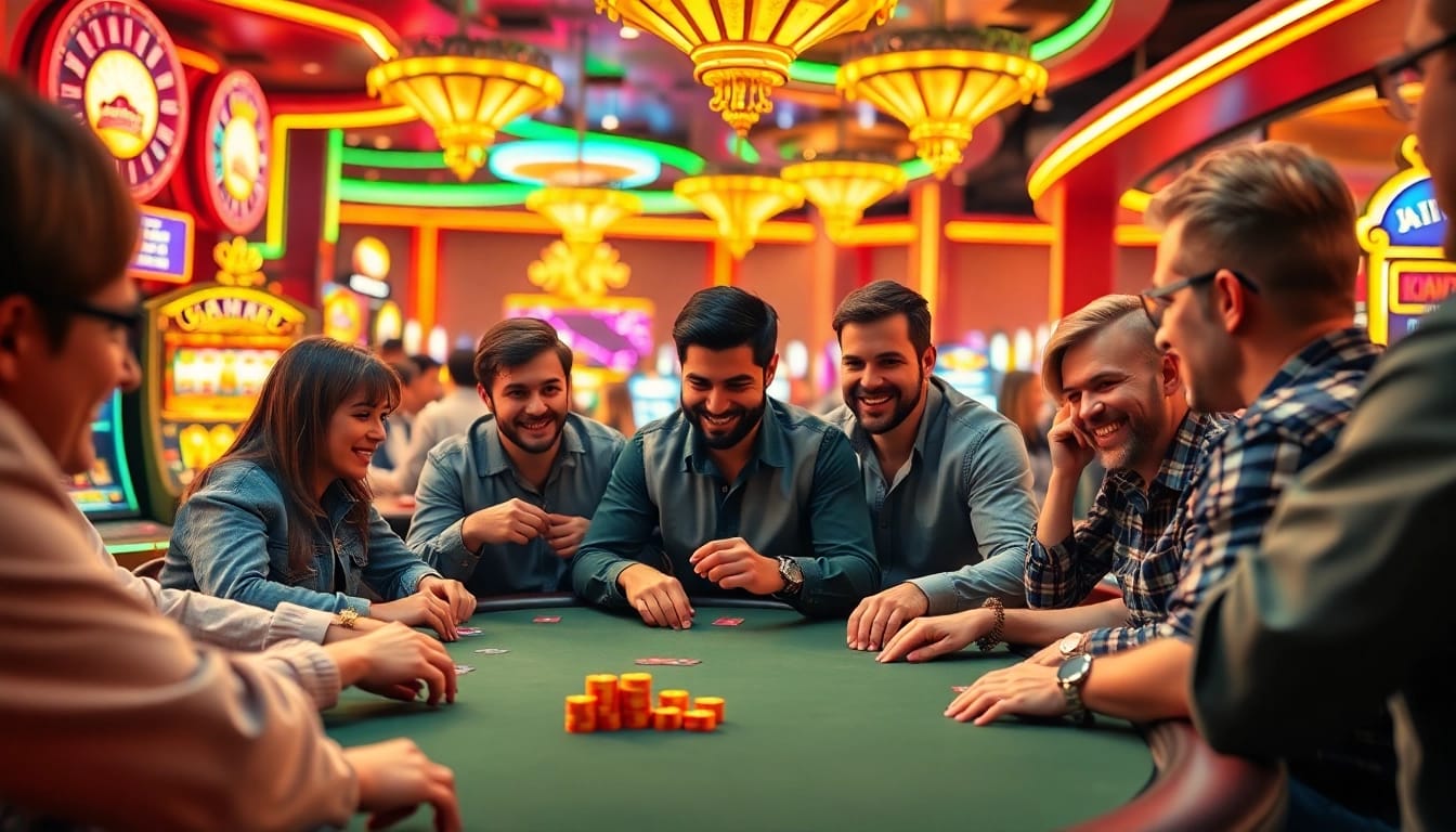 Kumpulan pemain sedang menikmati permainan poker di bbni4d yang penuh semangat.