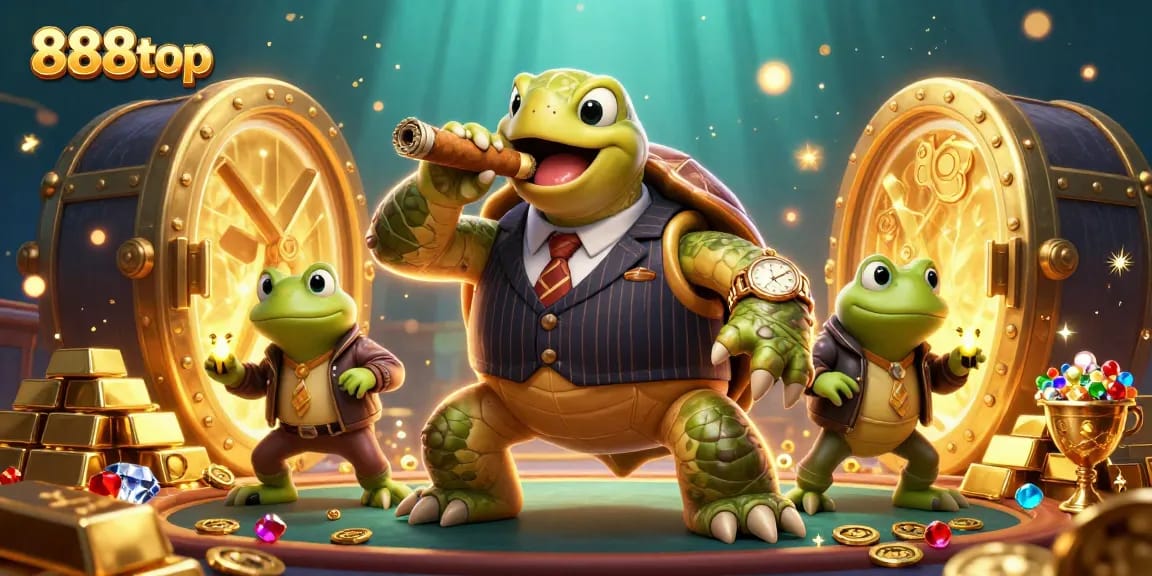 Experience thrilling interactive games at 888top with a whimsical twist featuring vibrant casino characters.