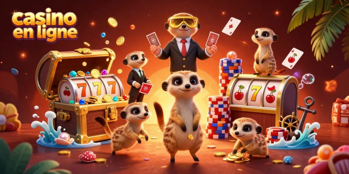 Jouez à des machines à sous en ligne avec ce casino en ligne magique des suricates