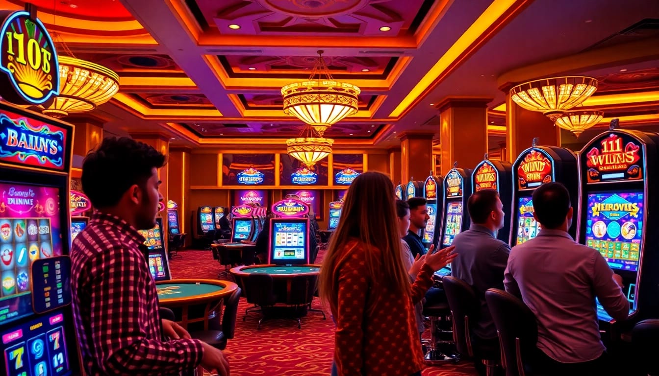 Engaging environment of a Non gamstop casino Uk showcasing thrilling gaming experiences.