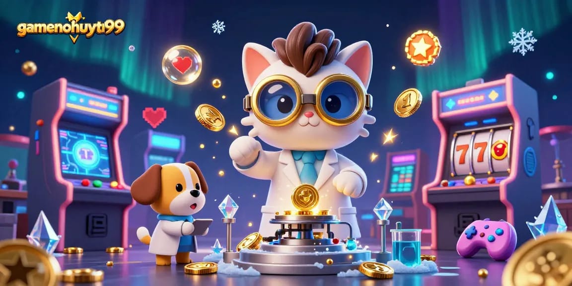Experience winning thrills at gamenohuuytin99 with a vibrant casino adventure illustration.