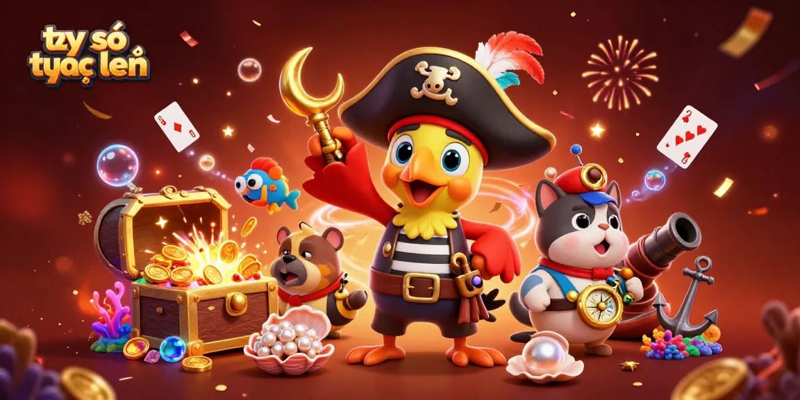 Experience tỷ số trực tuyến in a vibrant 3D casino world with pirates and treasures!