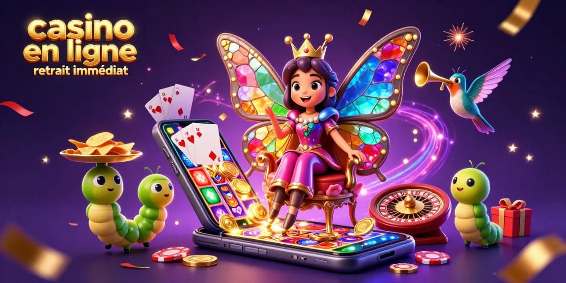 Jouez au casino en ligne retrait immédiat avec une illustration de qualité 3D captivante.
