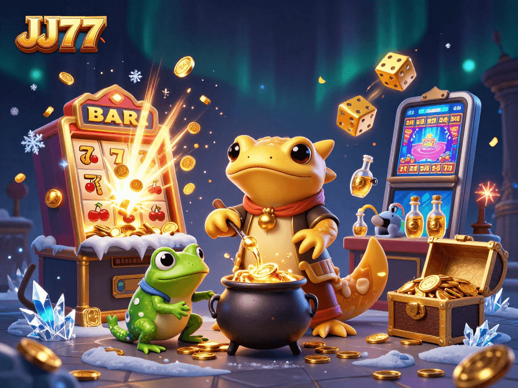 Experience the thrill of JJ77 with a vibrant 3D casino adventure full of engaging characters and action.