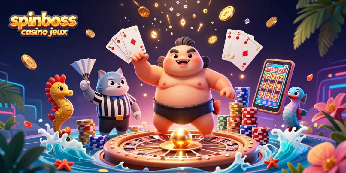 Jouez aux jeux de casino SpinBoss avec des machines à sous captivantes et des gains éclatants.