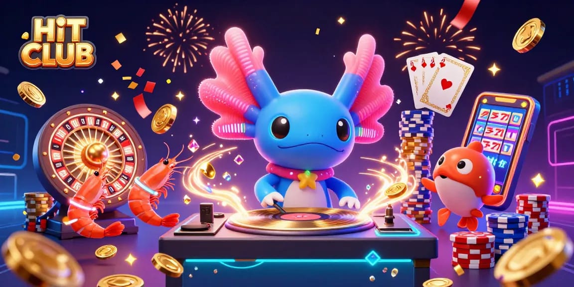 Engage in thrilling gameplay at HIT CLUB with vibrant characters and exciting casino elements.