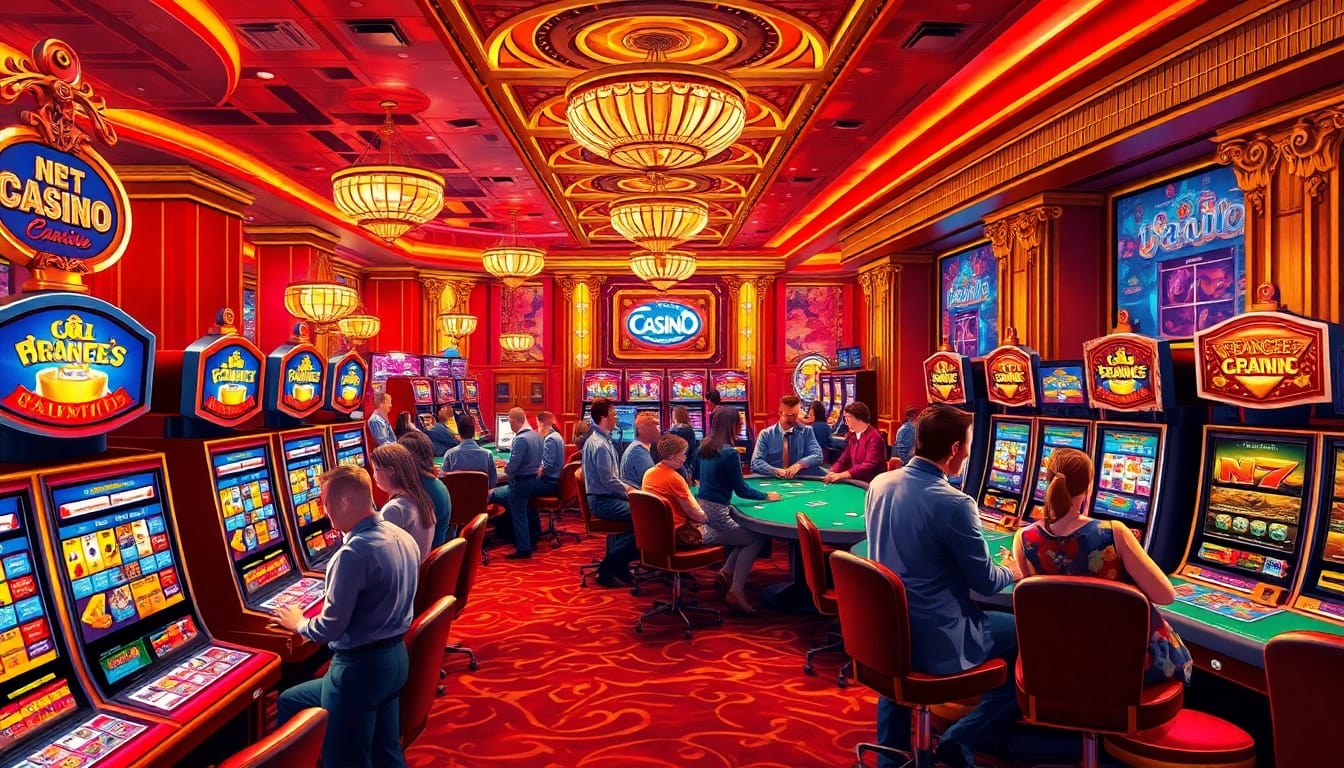 Experience the thrill of Non Uk Casino with vibrant gaming scenes and engaged players.