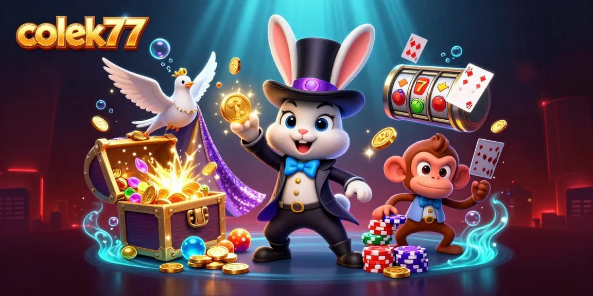 Spin the reels with colek77 while vibrant characters bring luck and excitement to the casino!
