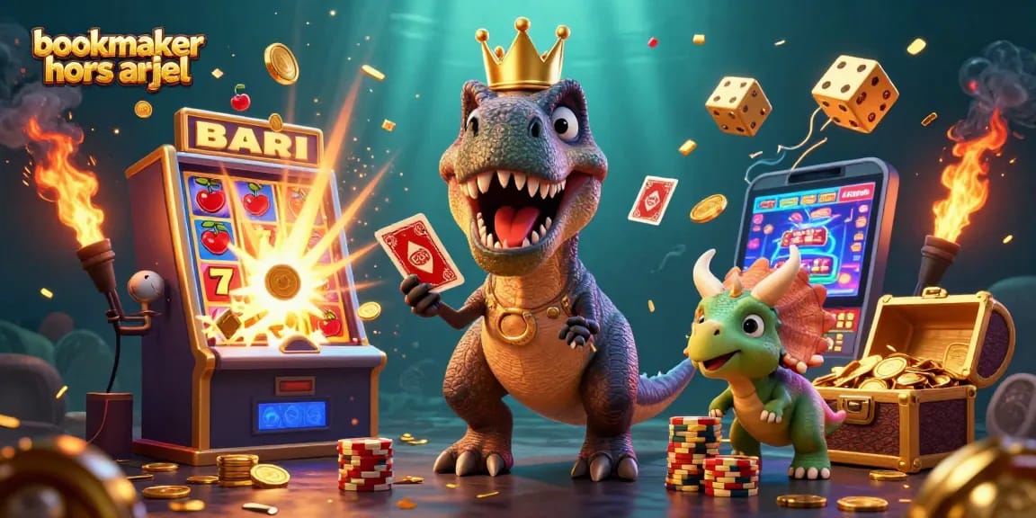 Les parieurs découvrent les cotes des meilleurs bookmakers hors ARJEL à travers une scène dynamique et colorée.