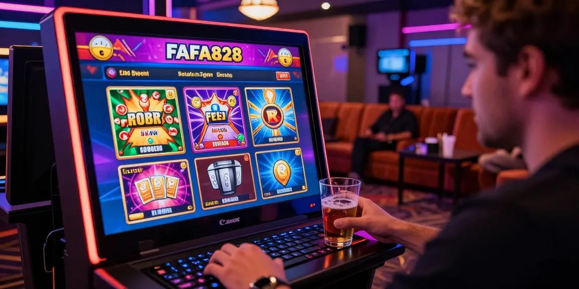 Engaging FAFA828 gaming interface with users enjoying digital gambling experience.