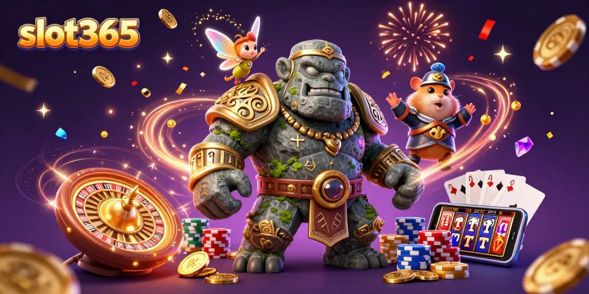 Experience the thrilling world of slot365 with magical characters and dazzling casino elements.