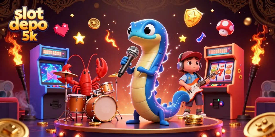 Experience the excitement at slot depo 5k with lively underwater casino gaming featuring vibrant characters.