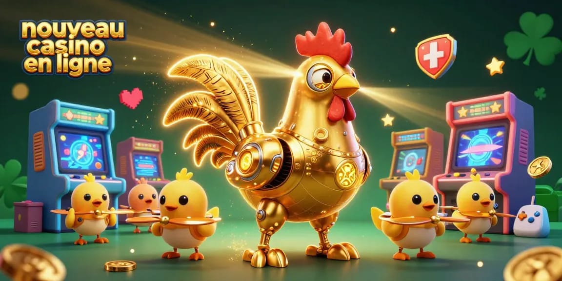 Jouez sur un nouveau casino en ligne au milieu de robots et de jeux d'arcade.