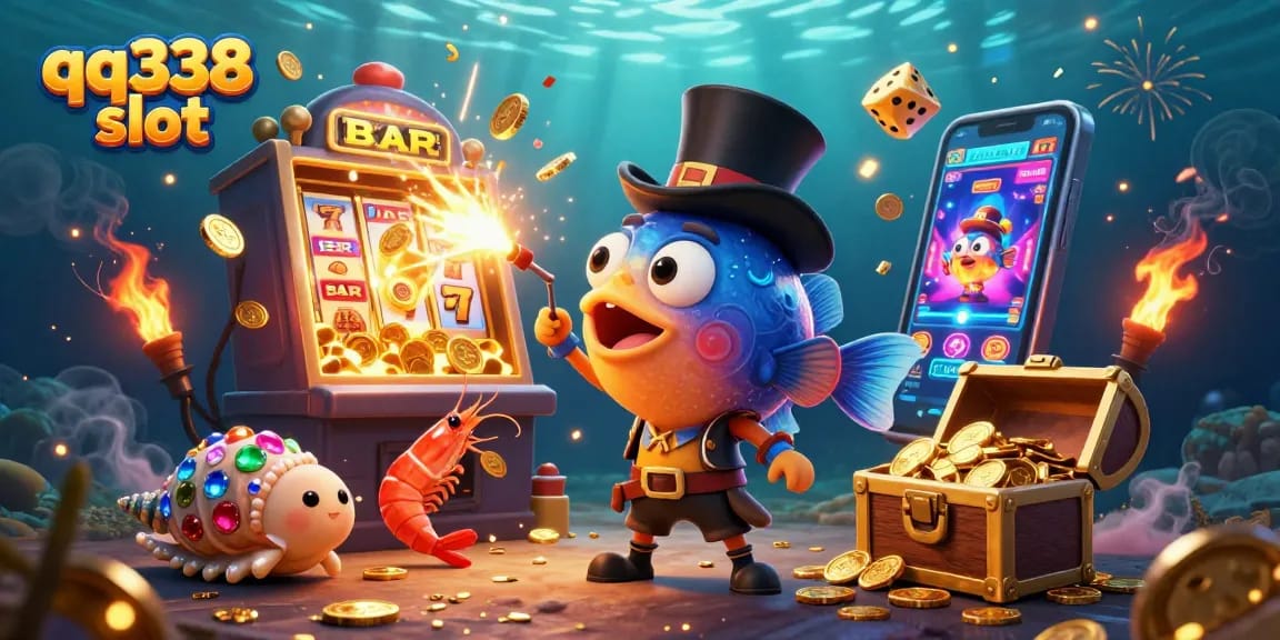 Experience thrilling gameplay with the qq338 slot, featuring vibrant characters and dynamic casino elements.