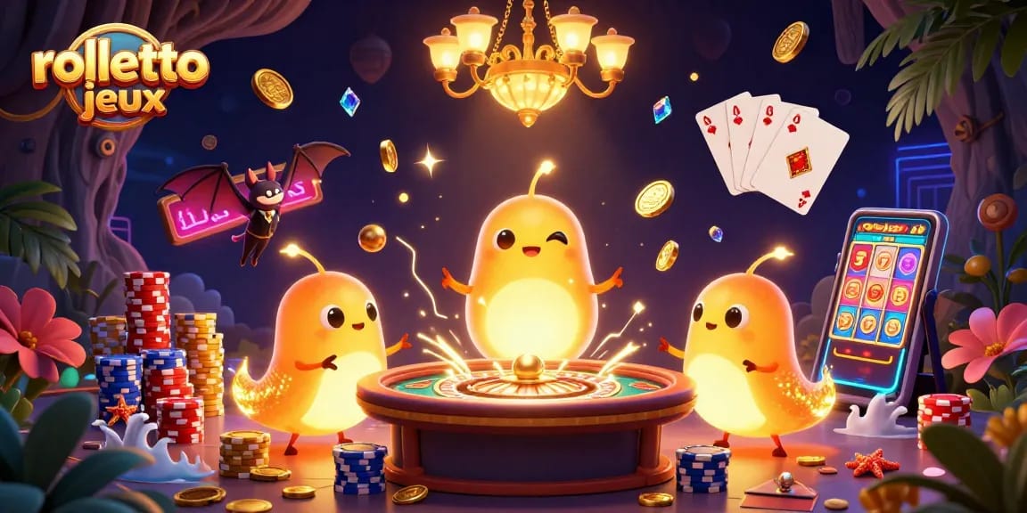 Jouez aux jeux du rolletto casino avec une ambiance lumineuse animée de guirlandes de lucioles.