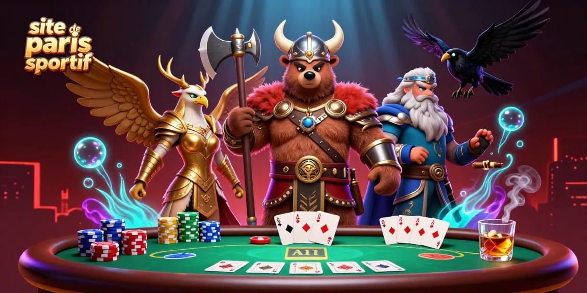 Découvrez le site de paris sportif avec des personnages et éléments captivants de jeux de casino.