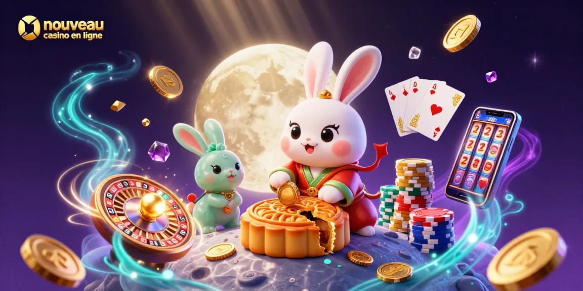 Découvrez un nouveau casino en ligne captivant avec un lapin de lune chinois et des éléments de jeu dynamiques.
