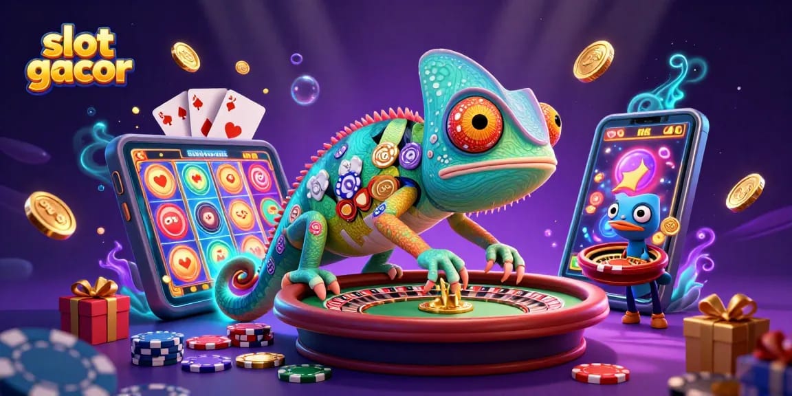 Engage in gaming excitement with slot gacor as golden coins flow from your smartphone.