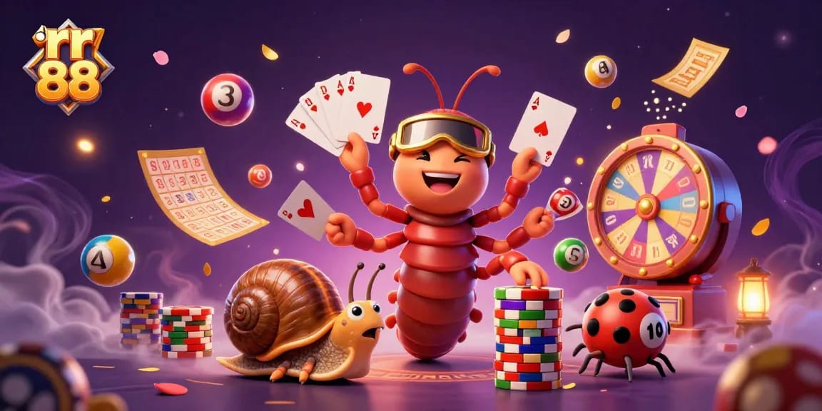 Experience exciting games at rr 88 with a vibrant casino scene featuring dynamic characters and elements.