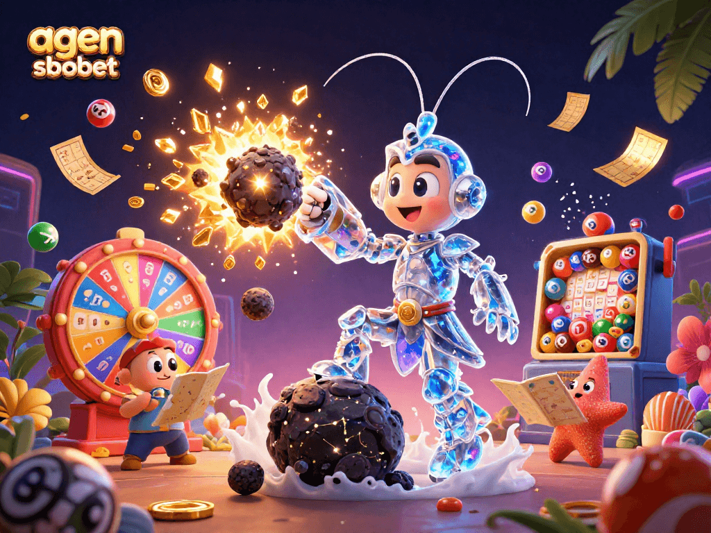 Sweep players into excitement with agen sbobet as the galactic samurai mantis shrimp battles through asteroids for gems.