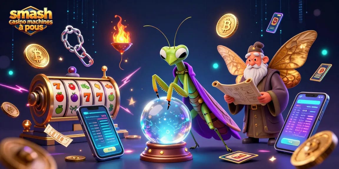 Jouez aux machines à sous Smash Casino avec ces illustrations captivantes et engageantes.