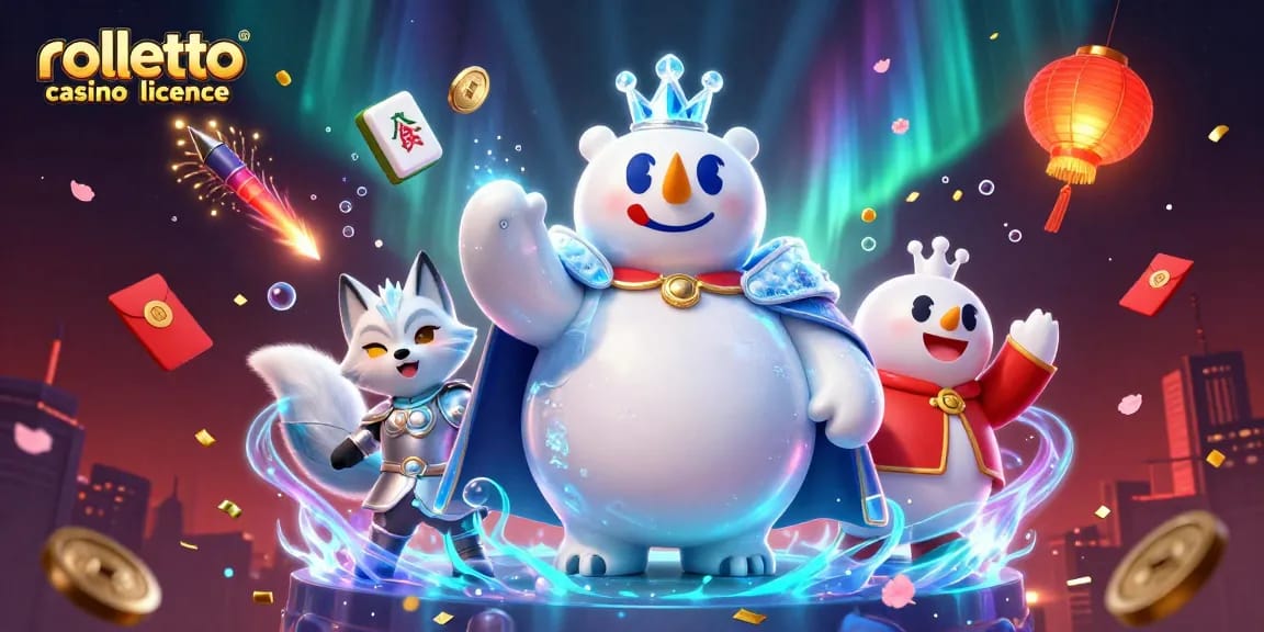Visualisez les détails de la licence Rolletto Casino, mettant en avant sa sécurité via des éléments colorés de jeu.