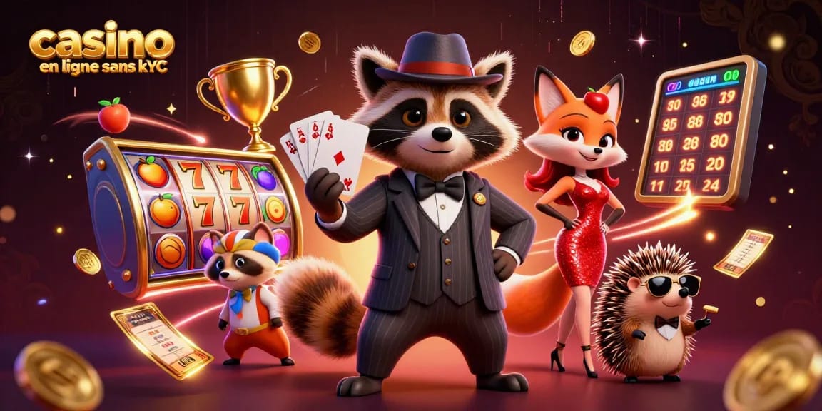Découvrez l'univers des jeux avec notre illustration de casino en ligne sans KYC.