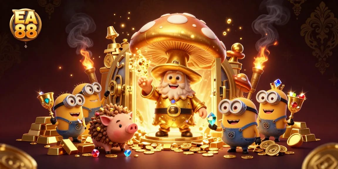 Experience winning magic at EA 88 with the golden wizard and treasure galore.