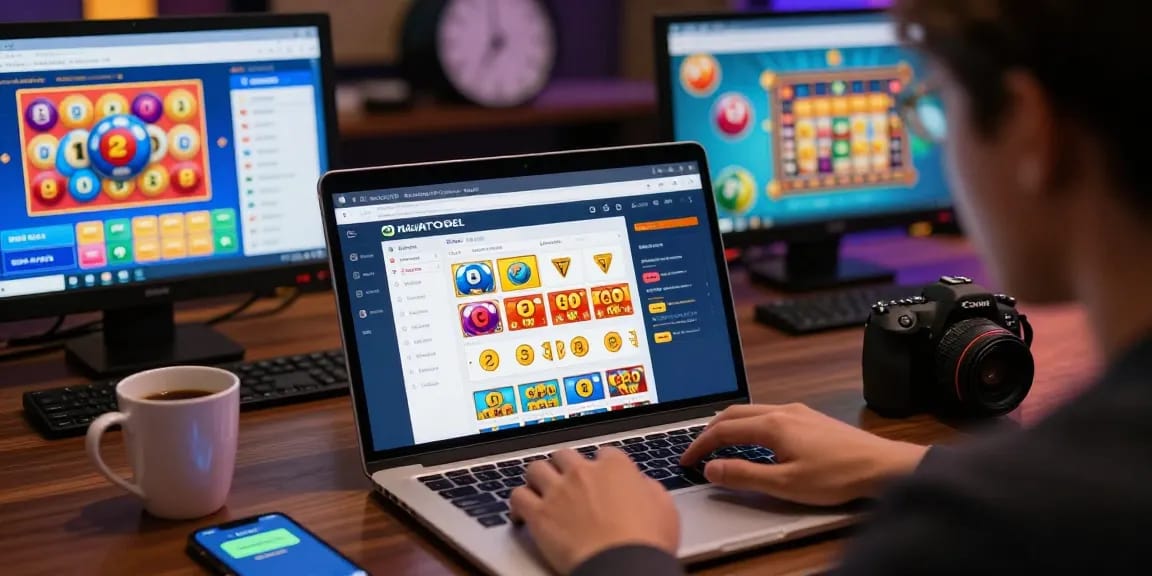 Pengguna sedang melakukan rajatogel login dengan antarmuka modern dan responsif.