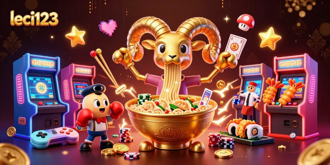 Experience excitement and wins at leci123 with vibrant casino-themed characters and elements.