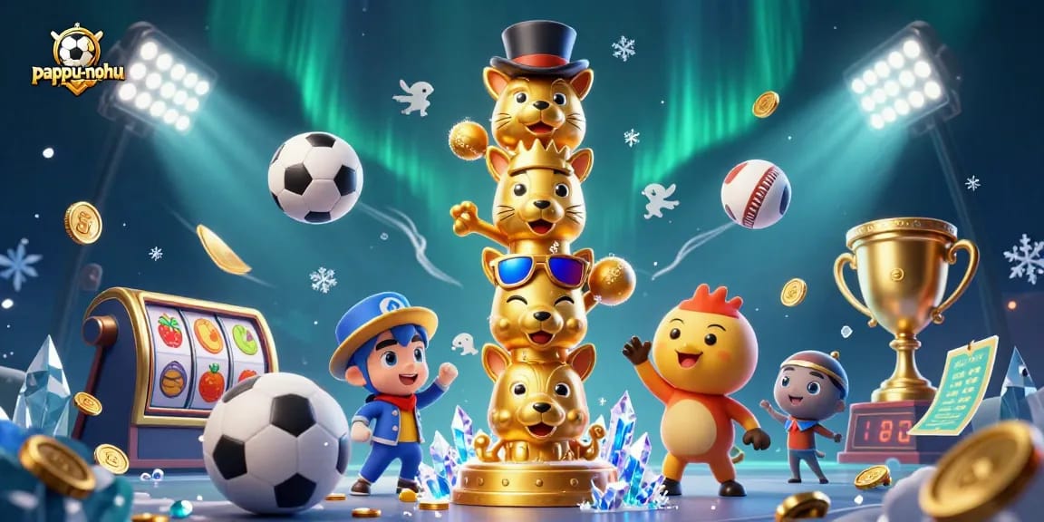Experience thrilling fun at pappu-nohu with dynamic gameplay elements and a captivating totem centerpiece.