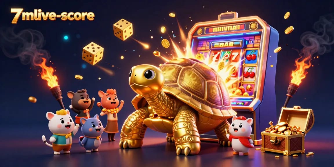 Experience the excitement at 7mlive-score with vibrant casino-themed illustration showcasing thrilling gameplay.
