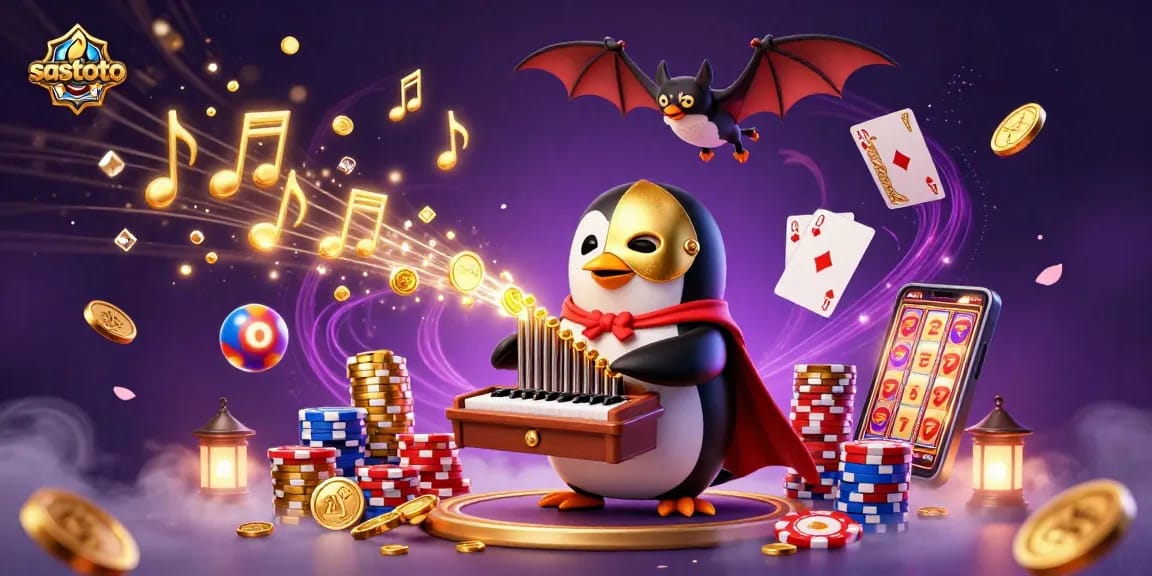 Sastoto brings lottery excitement with a vibrant scene of animated characters and golden rewards.