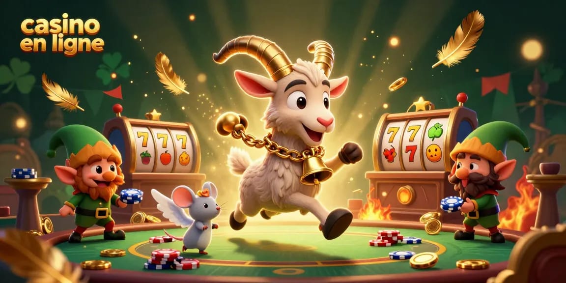 Visitez un casino en ligne animé avec un Krampus malicieux et des elfes joueurs de poker.
