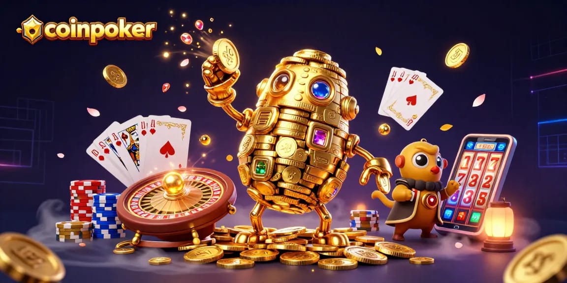 CoinPoker attire une expérience de jeu immersive avec des personnages et des éléments de casino captivants.
