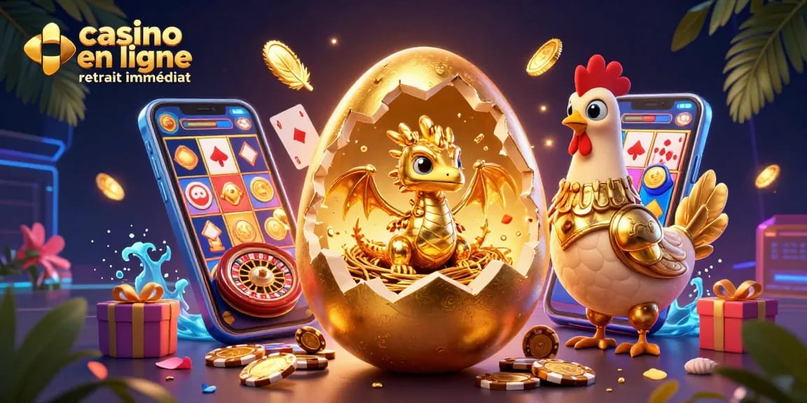Retirez vos gains rapidement avec casino en ligne retrait immédiat, une scène exceptionnelle de dragons et poker.
