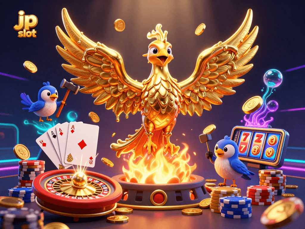 Engage with jp slot like never before in a dynamic fusion of golden phoenixes and casino excitement.