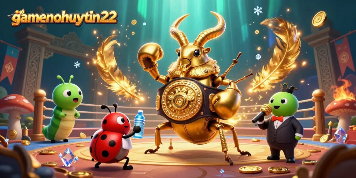 Engage with gamenohuuytin22's intense Pai Gow action featuring a golden stag beetle champion in 3D.