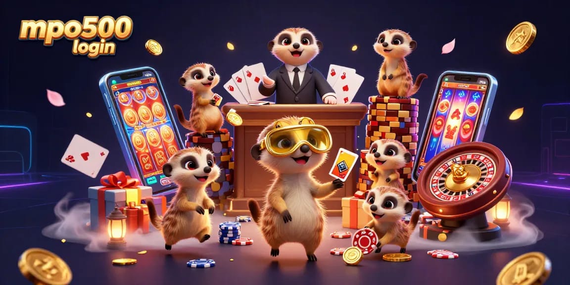 Experience mpo500 login for thrilling casino operations with dynamic 3D meerkats and vibrant gaming elements.