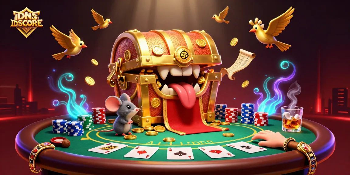 Experience the thrill of IDNSCORE with vibrant poker scenes and engaging gaming elements.