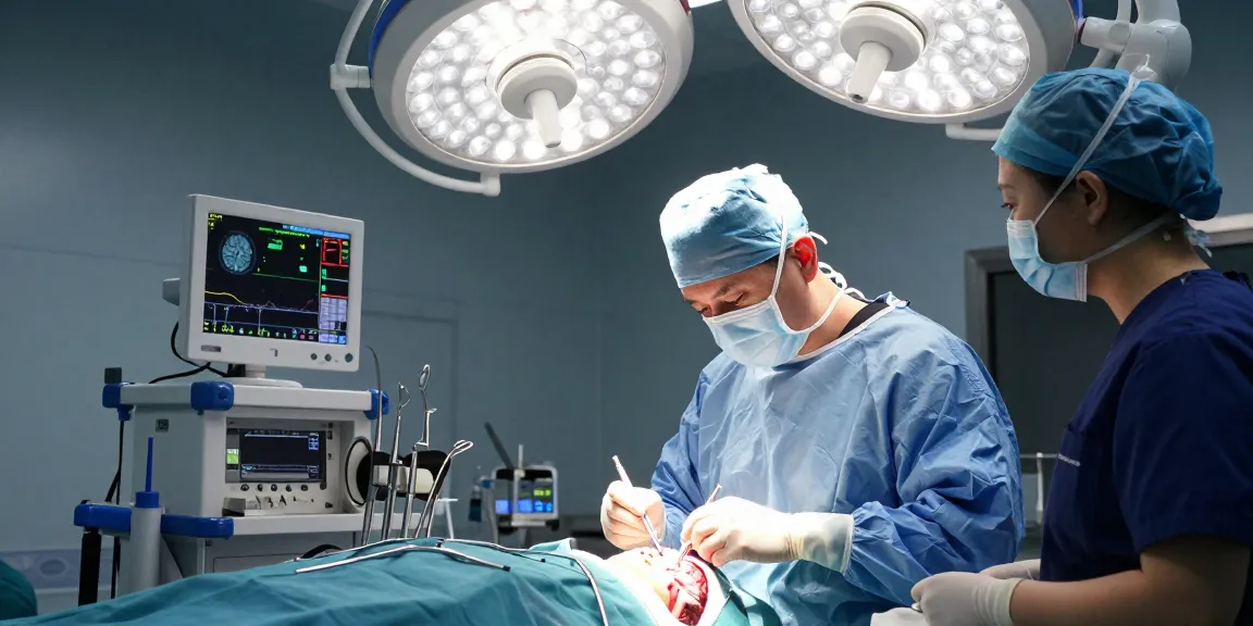 Brain surgery being performed with precision and care during a beyin ameliyatı.