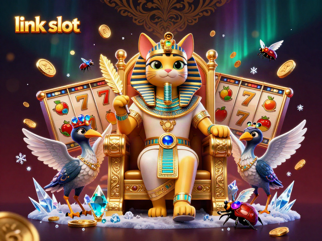 Mainkan link slot di mesin slot terkeren dengan kucing firaun dan simbol keberuntungan.
