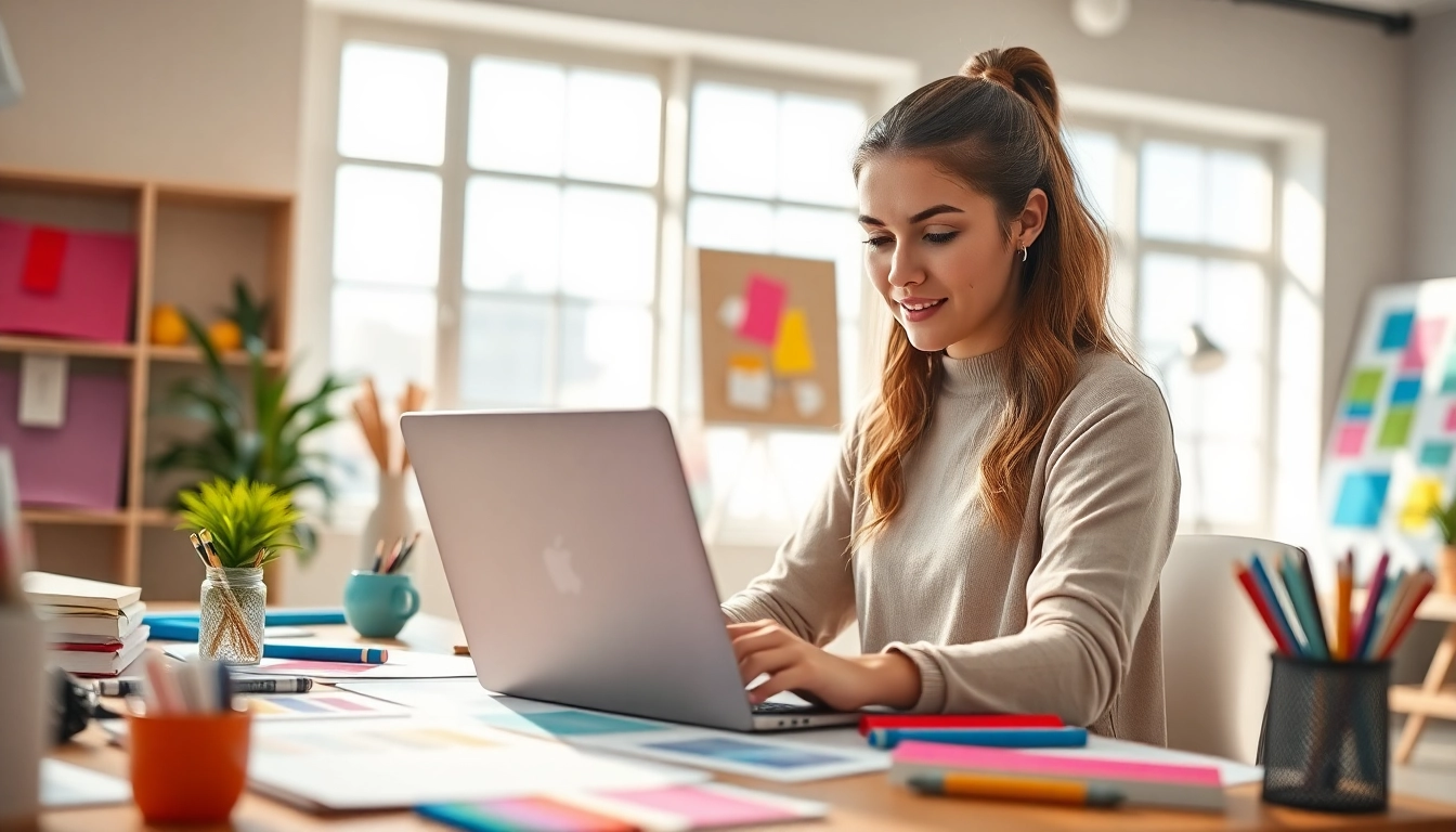 Discovering innovative designs at https://bestdesignersintheworld.com/ through a vibrant workspace.
