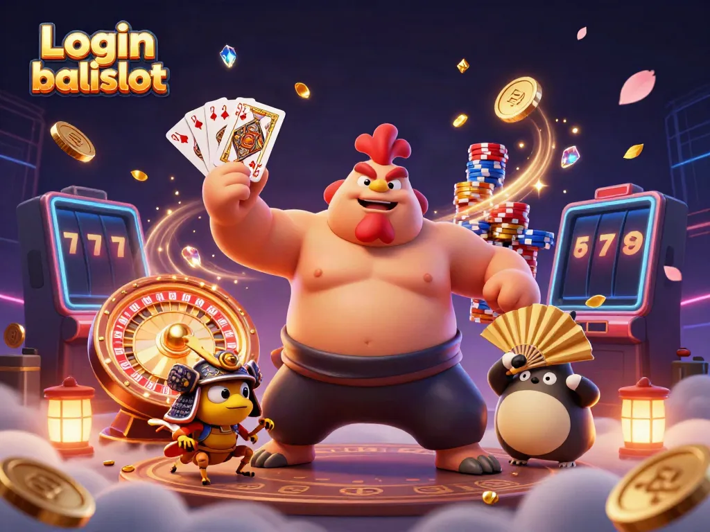 Experience the excitement of Login balislot with dynamic casino characters and vibrant gaming elements.