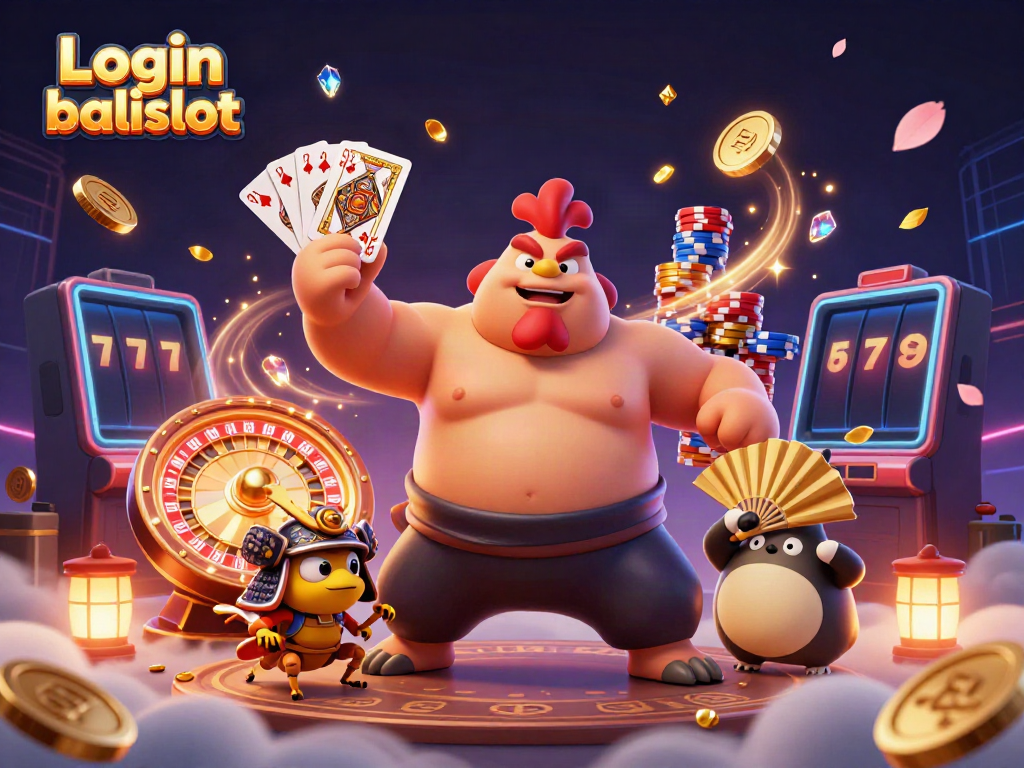 Experience the excitement of Login balislot with dynamic casino characters and vibrant gaming elements.