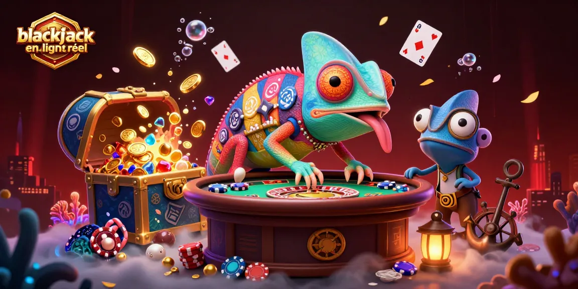 Jouez au blackjack en ligne argent réel avec une expérience immersive et dynamique dans un casino 3D.