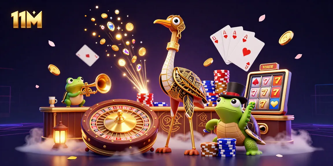 Experience the excitement of 11M with breathtaking 3D casino characters and dynamic game elements.